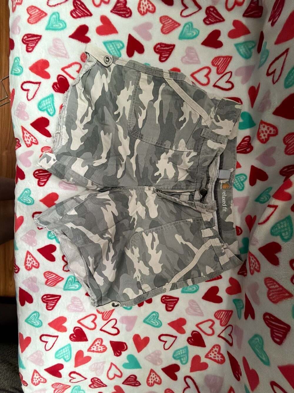 Carhartt Women's Relaxed Fit Ripstop Camo Shorts